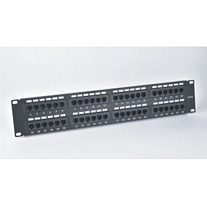 UTP Cat.5e Patch Panel 2U 48 port,Krone & 110 Dual IDC 19\"